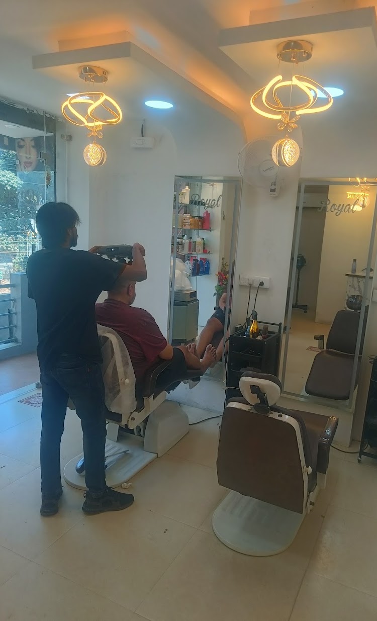 A client receiving a grooming service